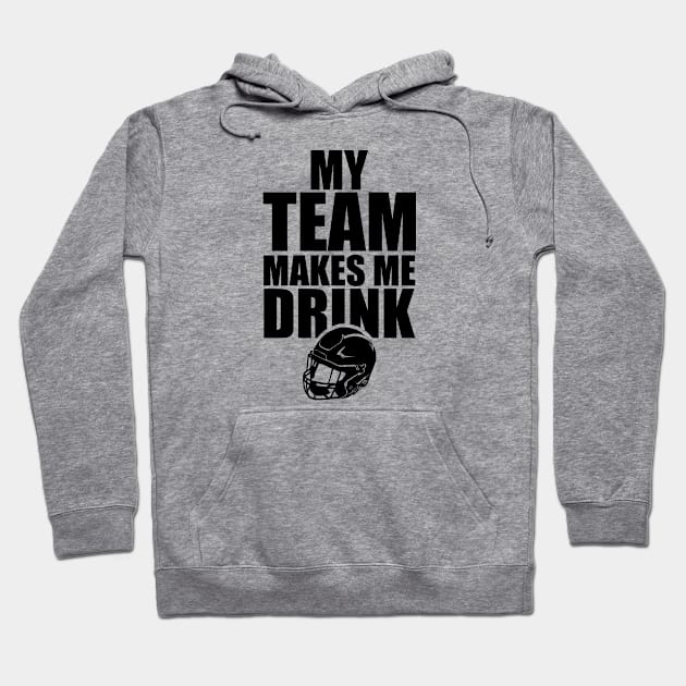 NFL Football Team Drink Hoodie by SillyShirts